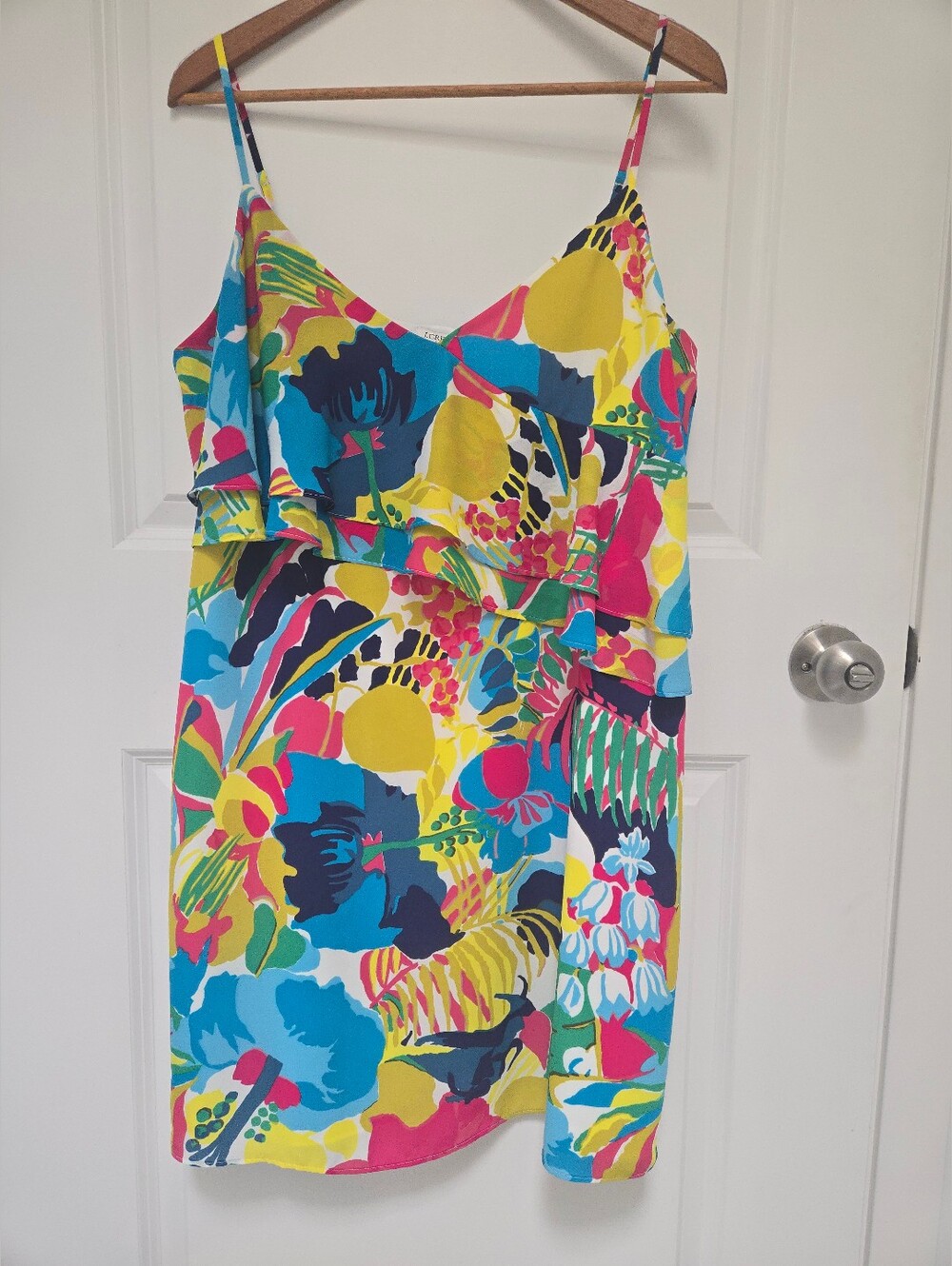 NWT J.CREW Factory Tropical Print Dress, 12